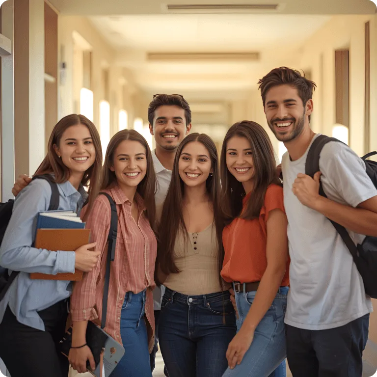 Sharp HD-quality group photo after AI image enhancement using EditPix