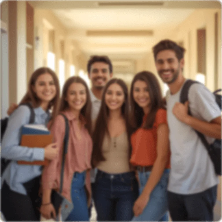 Blurry low-quality group photo before AI image enhancement